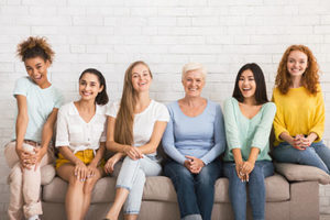 a group of women get ready to enter a womens rehab program