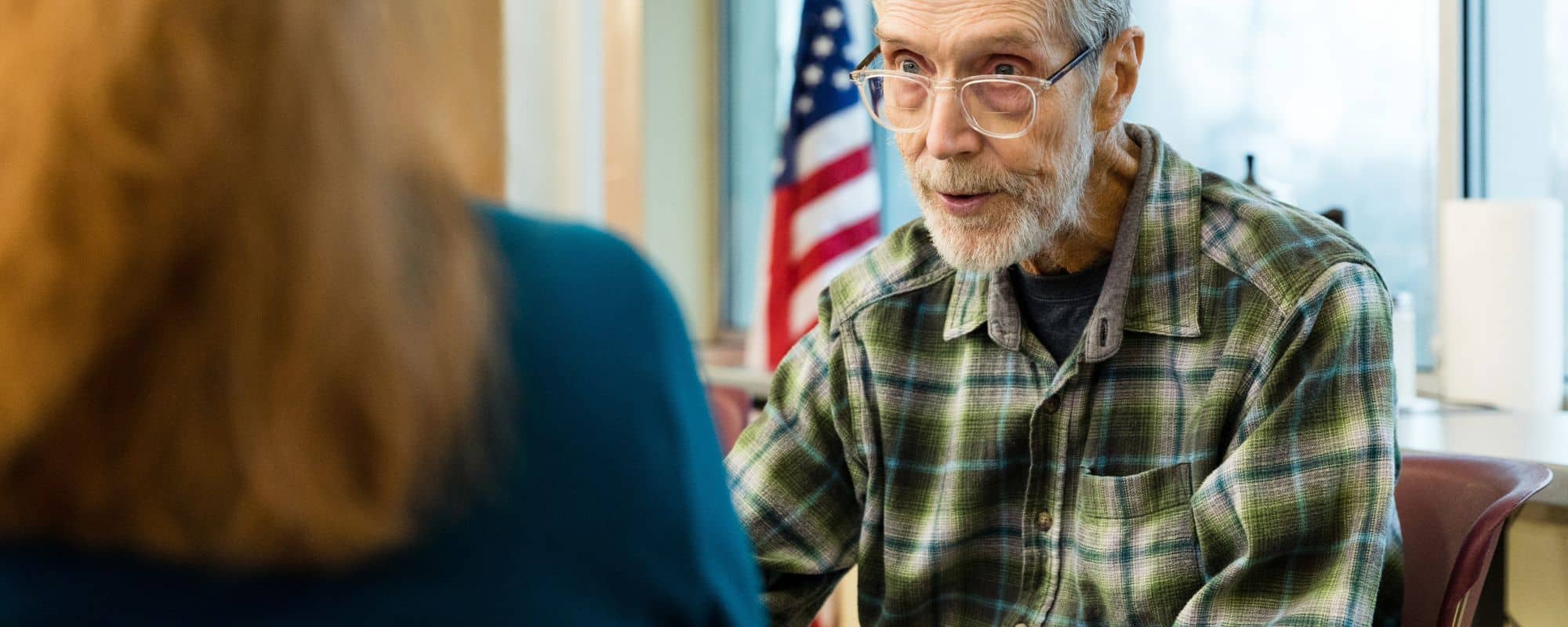 talking to a veteran about addiction VRC